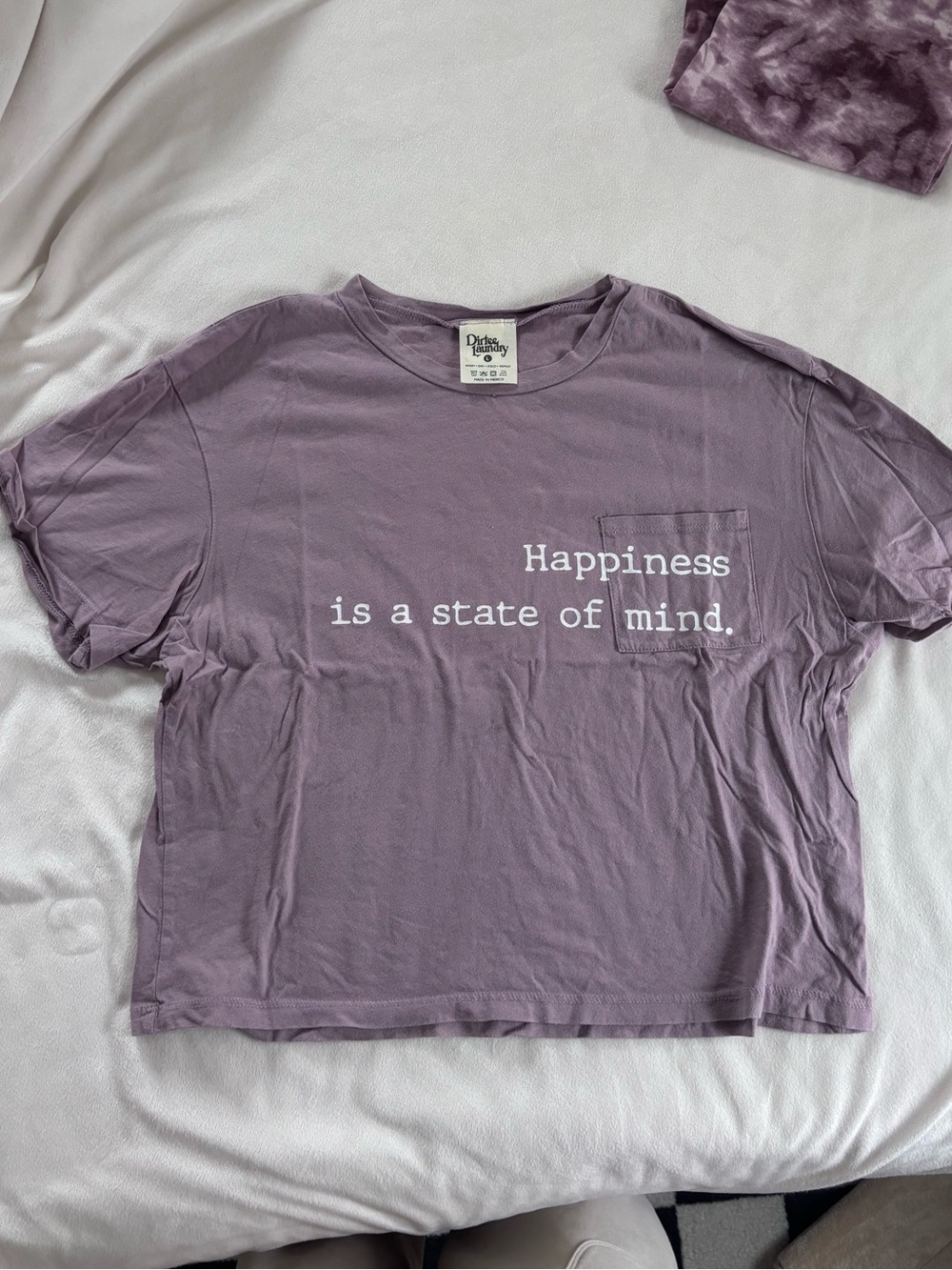 Dirty Laundry Graphic Happiness Tee